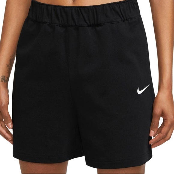 Nike Women’s Heavyweight Jersey Shorts | 100% Cotton,Pockets, Embroidered Swoosh - Picture 3 of 11